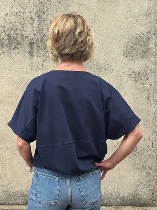 Dolman Sleeve Drawstring Top - Annie Jack TX