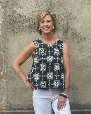 Sleeveless Scoop Neck Top - Annie Jack TX