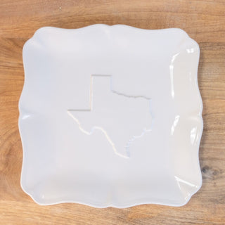 Texas Embossed Square Platter - Annie Jack TX