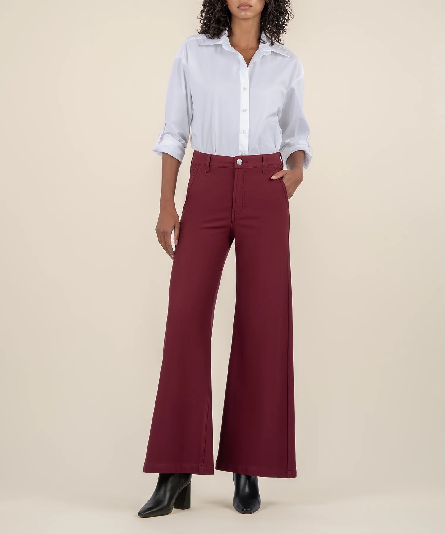 Meg Wide Leg Trouser - Annie Jack TX