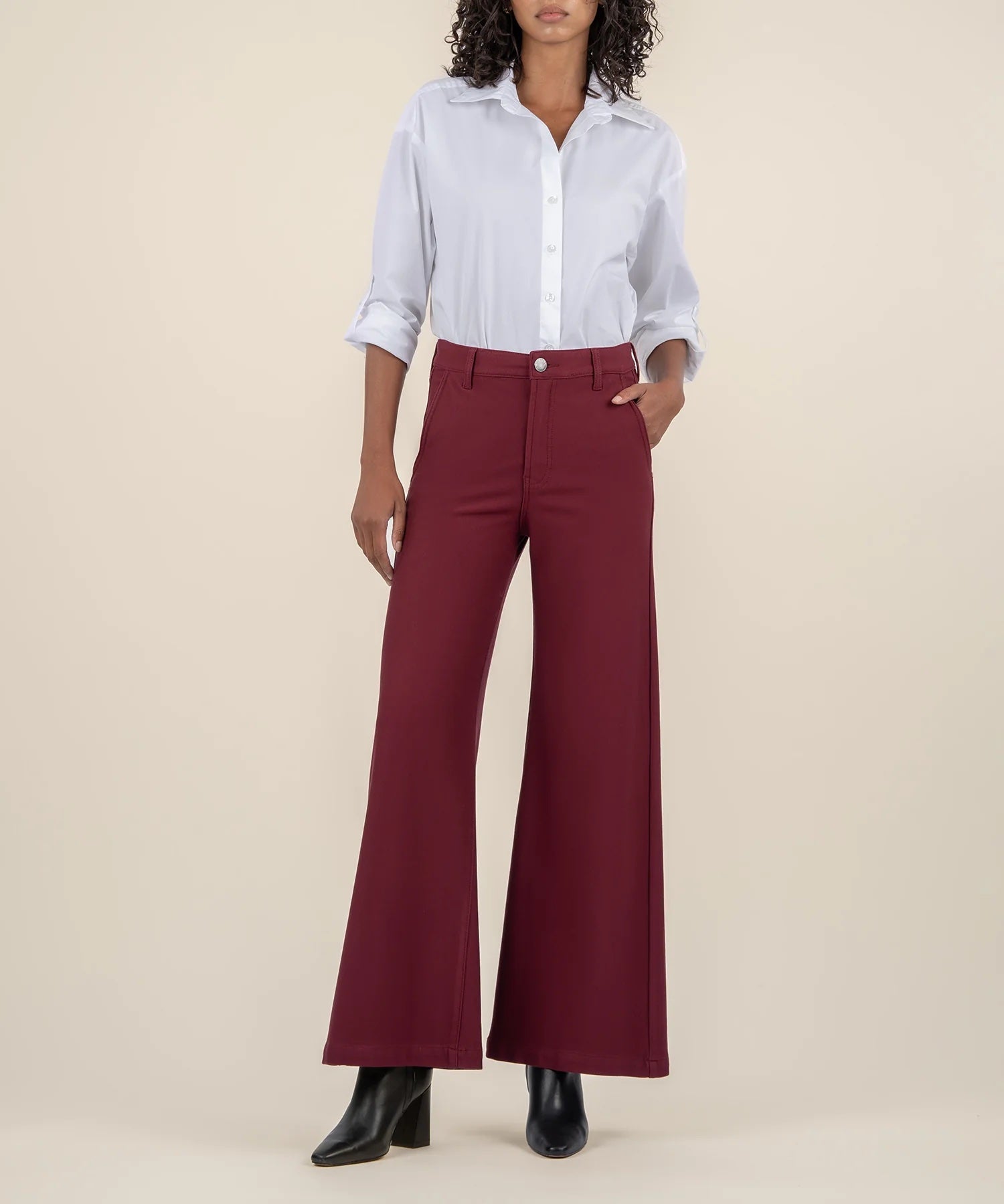 Meg Wide Leg Trouser - Annie Jack TX