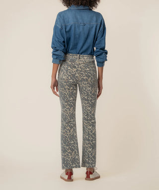 Kelsey High Rise Ankle Flare-Animal Print - Annie Jack TX
