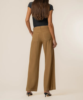 Meg Linen High Rise Wide Straight Leg - Annie Jack TX