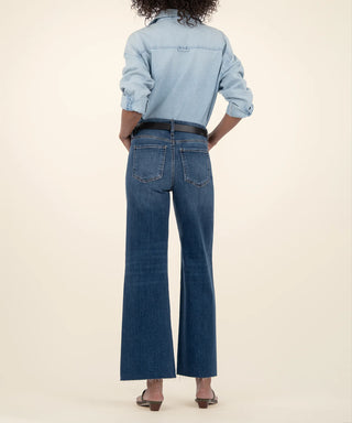 Kelsey High Rise Ankle Flare Raw Hem - Annie Jack TX