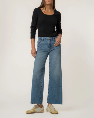 Meg High Rise Wide Leg Jean - Annie Jack TX