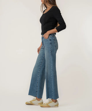 Meg High Rise Wide Leg Jean - Annie Jack TX