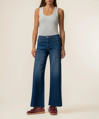 Meg High Rise Wide Leg Side Panel - Annie Jack TX