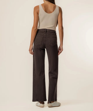 Kut from the Kloth Meg High Rise Wide Leg-Brown - Annie Jack TX