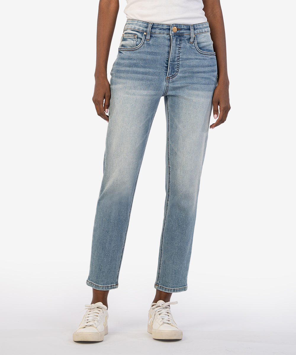 Rachael High Rise Fab AB Mom Regular hem - Annie Jack TX