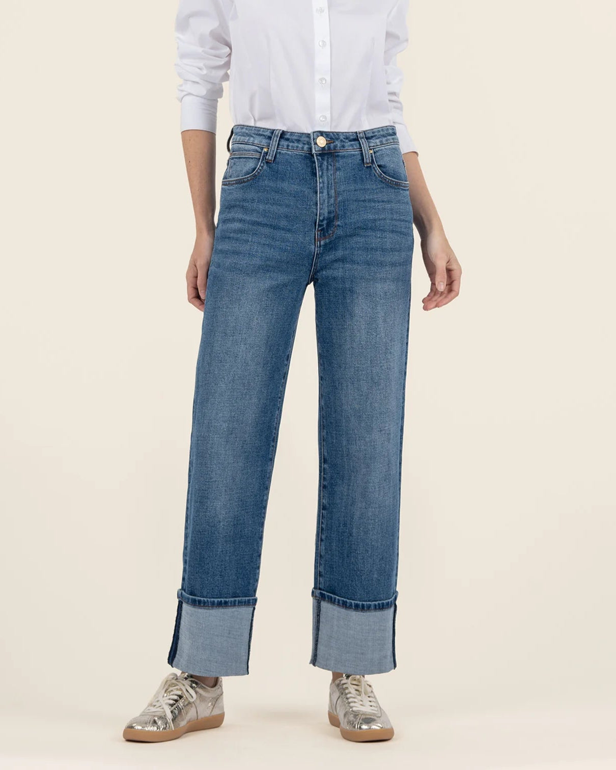 Sienna High Rise Wide Leg Jean - Annie Jack TX