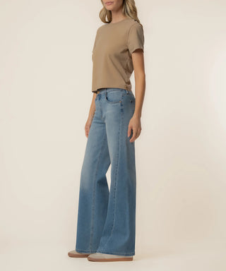 Jean High Rise Wide Leg Clean Hem - Annie Jack TX