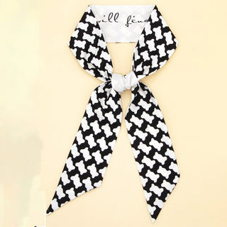 Houndstooth Twilly Scarf - Annie Jack TX