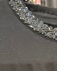 Tee with Sparkle Collar - Annie Jack TX