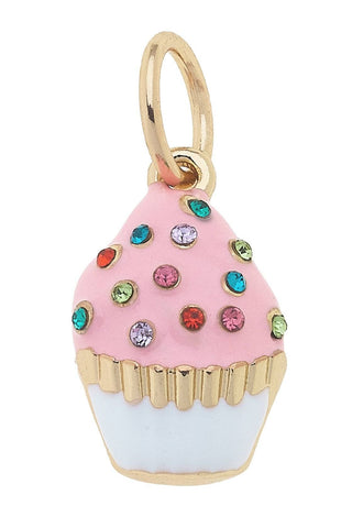 Bejeweled Cupcake Charm - Annie Jack TX