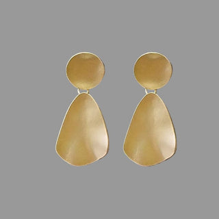 Gold Sculpted Earrings - Annie Jack TX