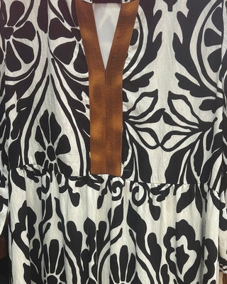V Neck Bohemian Dress - Annie Jack TX