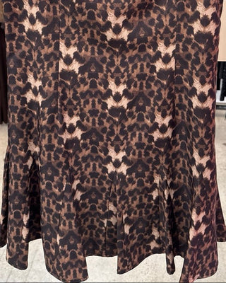 Leopard Print Pleated Mini Dress - Annie Jack TX