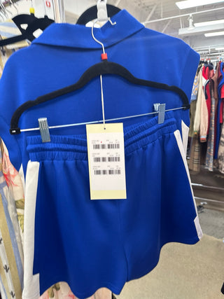 Collared 3/4 Zip Athleisure Short Set - Annie Jack TX