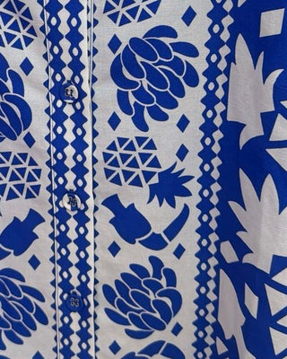 Mediterranean Print Button Tank - Annie Jack TX