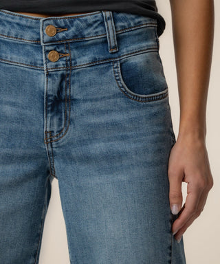 Charlotte high Rise Wide Leg Inset Jean - Annie Jack TX