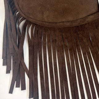 Suede Fringe Handbag - Annie Jack TX
