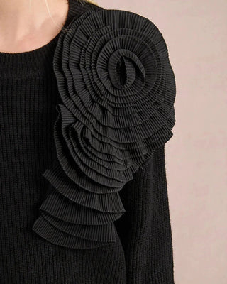 Rosette Knitted Sweater - Annie Jack TX