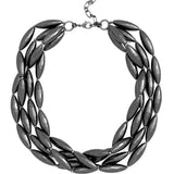 Spindle Three Strand Collar Necklace