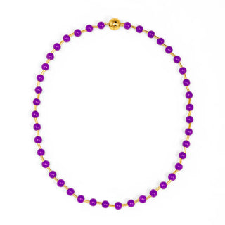 Glass Bead Magnet Short Necklace - Annie Jack TX