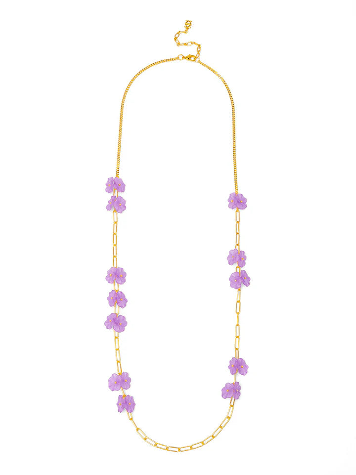 Lotus Leaf Long Necklace - Annie Jack TX