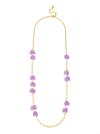 Lotus Leaf Long Necklace - Annie Jack TX