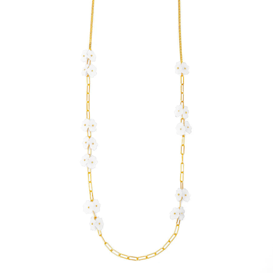 Lotus Leaf Long Necklace - Annie Jack TX