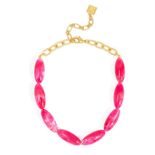 Glossy Resin Collar Necklace - Annie Jack TX