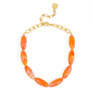 Glossy Resin Collar Necklace - Annie Jack TX