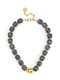 Tessa Puffy Square Short Necklace - Annie Jack TX