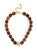 Tessa Puffy Square Short Necklace - Annie Jack TX