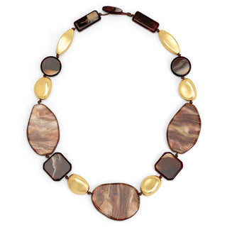 Estelle Mixed Stone Statement Short Necklace - Annie Jack TX