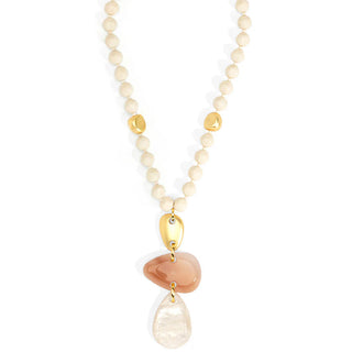 Estelle Beaded Pendant Necklace - Annie Jack TX
