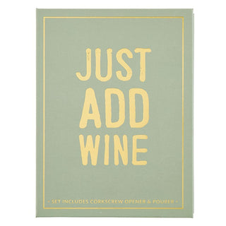 Wine Serving Set Book Box - Annie Jack TX