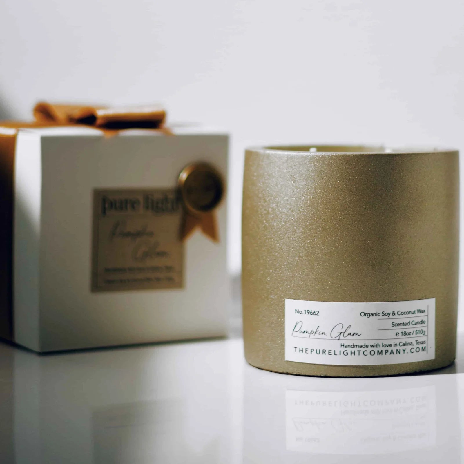 Pumpkin Glam Concrete Candle - Annie Jack TX