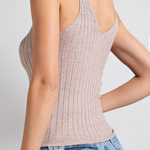 Ribbed V-Neck Tank Top - Annie Jack TX