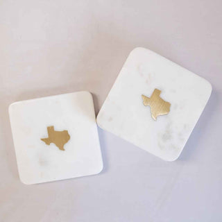 Texas Marble Coasters Set of 4 - Annie Jack TX
