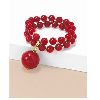 Two Strand Resin Beaded Stretch Bracelet - Annie Jack TX