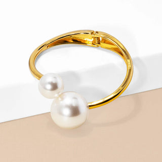 Double Pearl Cuff Bracelet - Annie Jack TX