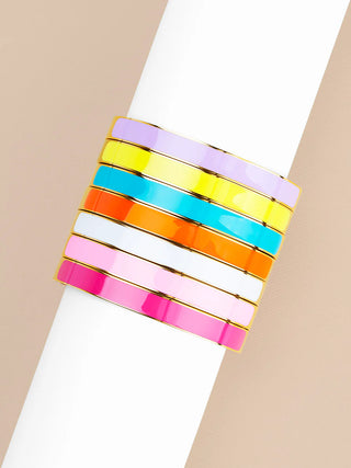 Color Pop Enamel Bangle - Annie Jack TX