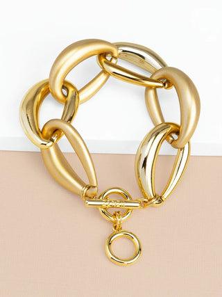 Matte Puffy Link Bracelet - Annie Jack TX