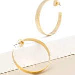 Measuring Tape Hoop Earring - Annie Jack TX