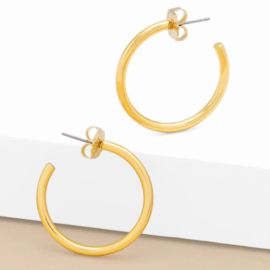 Small Thin Hoop Earring Jewelry - Annie Jack TX