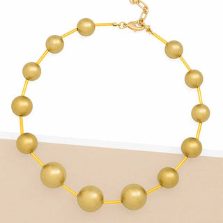 Graduated Beaded Collar Necklace - Annie Jack TX