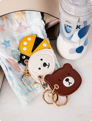 Little Explorer Universal Tracker Charm — Brown Bear - Annie Jack TX