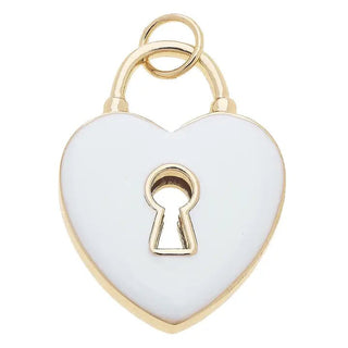 Heart Shaped Padlock Charm - Annie Jack TX
